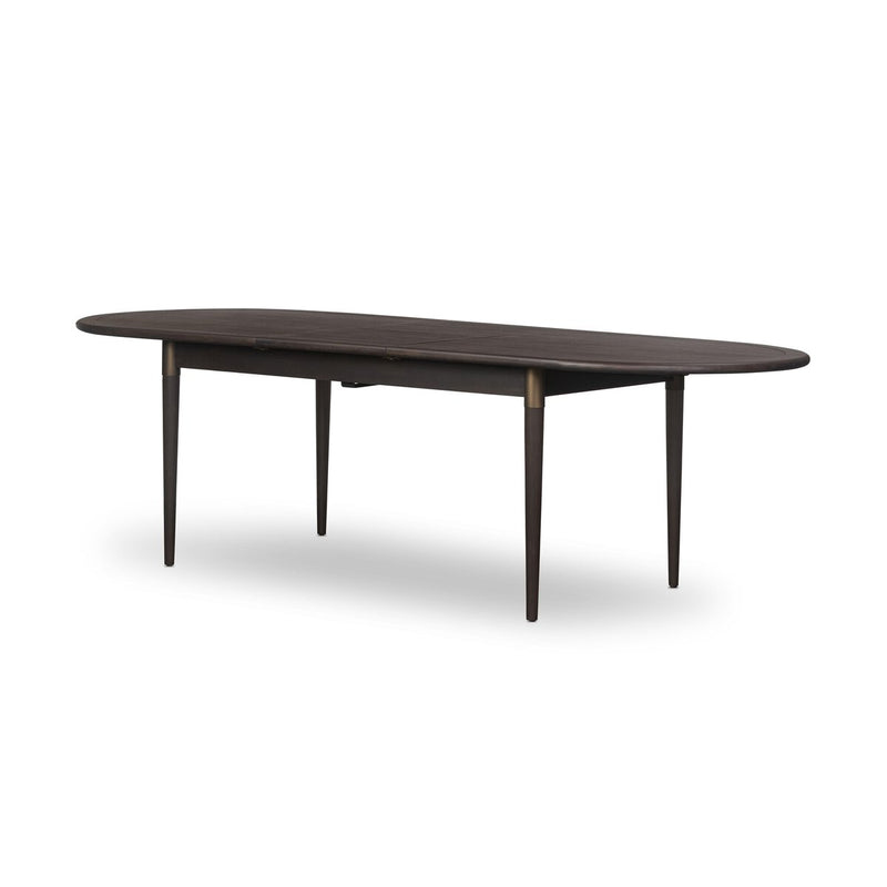 Harper Oval Extension Dining Table - Black Mango