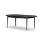 Harper Oval Extension Dining Table - Black Mango