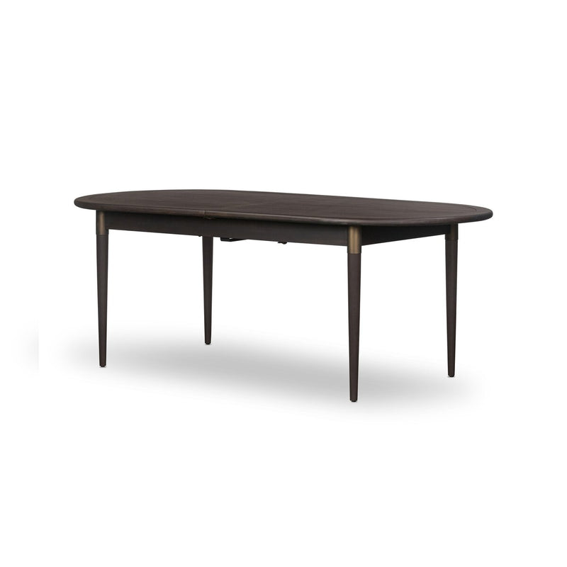 Harper Oval Extension Dining Table - Black Mango