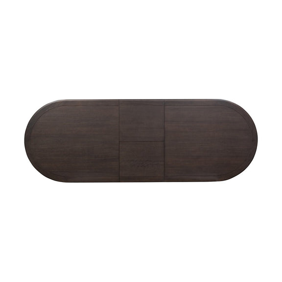 Harper Oval Extension Dining Table - Black Mango