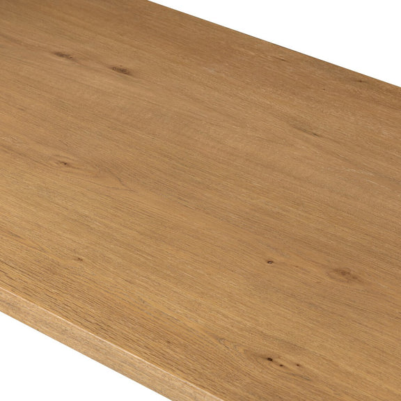 Blinn Oval Leaf Extension Dining Table - Worn Oak Veneer