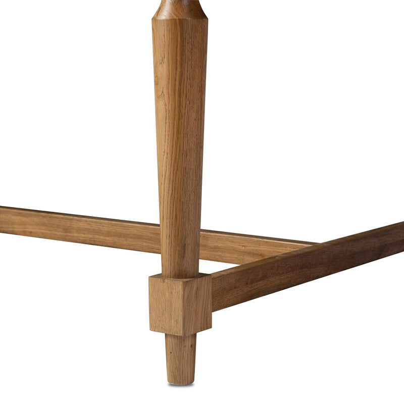 Blinn Oval Leaf Extension Dining Table - Worn Oak Veneer