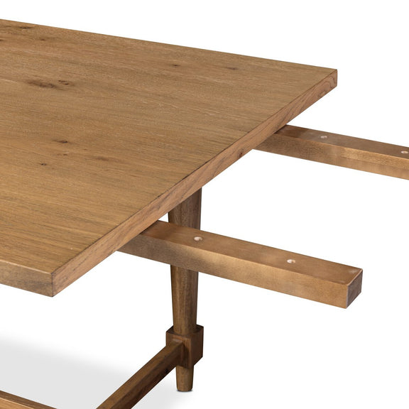 Blinn Oval Leaf Extension Dining Table - Worn Oak Veneer