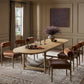 Blinn Oval Leaf Extension Dining Table - Worn Oak Veneer