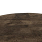 Abaso Round Coffee Table - Ebony Rustic Wormwood Oak