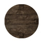 Abaso Round Coffee Table - Ebony Rustic Wormwood Oak