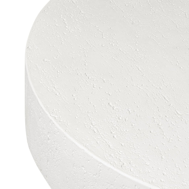 Kesia Outdoor Coffee Table - Coarse Ivory Concrete