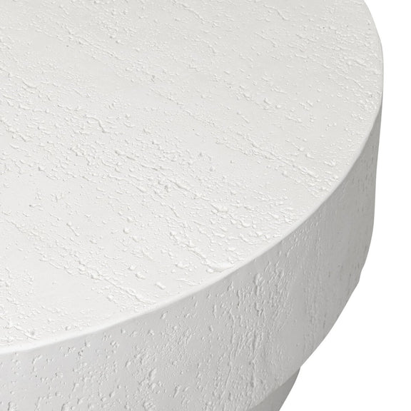 Kesia Outdoor Coffee Table - Coarse Ivory Concrete