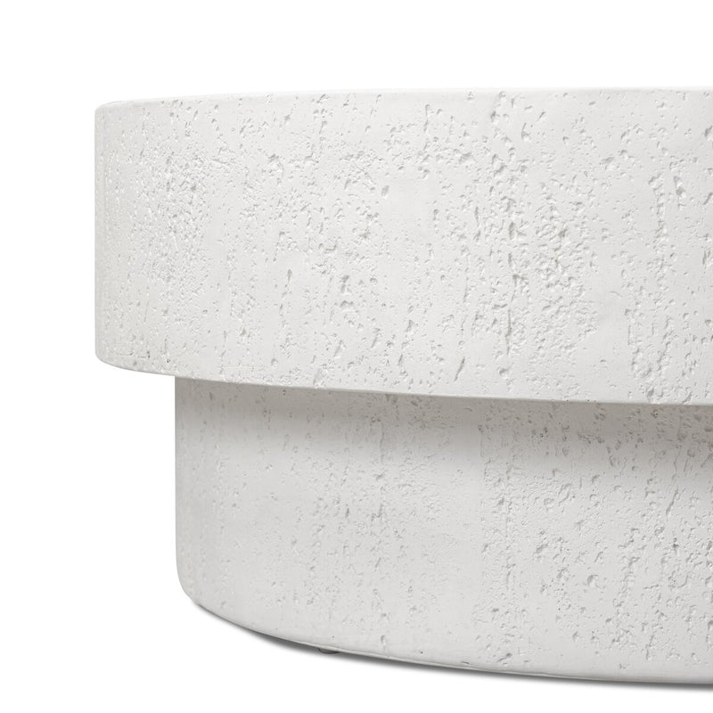 Kesia Outdoor Coffee Table - Coarse Ivory Concrete