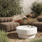 Kesia Outdoor Coffee Table - Coarse Ivory Concrete