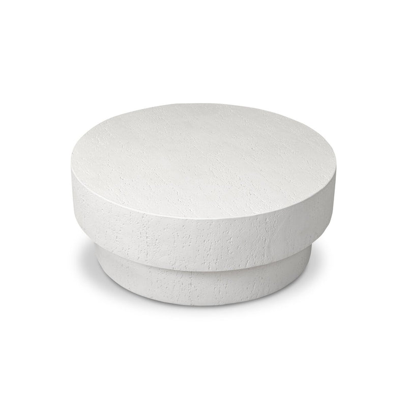 Kesia Outdoor Coffee Table - Coarse Ivory Concrete