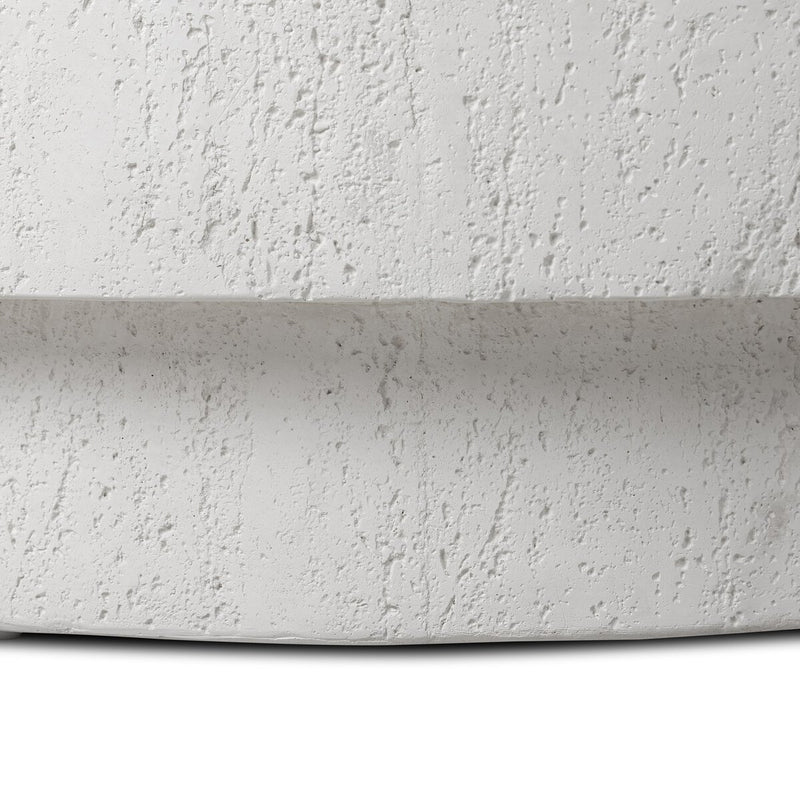 Kesia Outdoor Coffee Table - Coarse Ivory Concrete