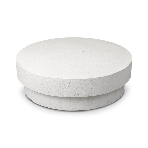 Kesia Outdoor Coffee Table - Coarse Ivory Concrete