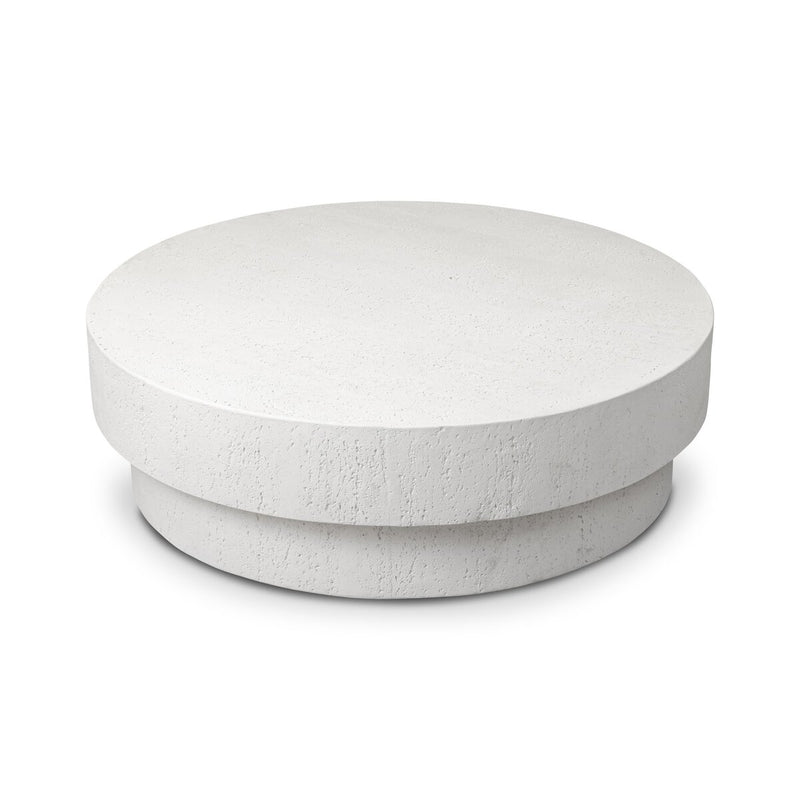 Kesia Outdoor Coffee Table - Coarse Ivory Concrete