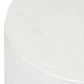 Kesia Outdoor End Table - Coarse Ivory Concrete