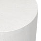 Kesia Outdoor End Table - Coarse Ivory Concrete