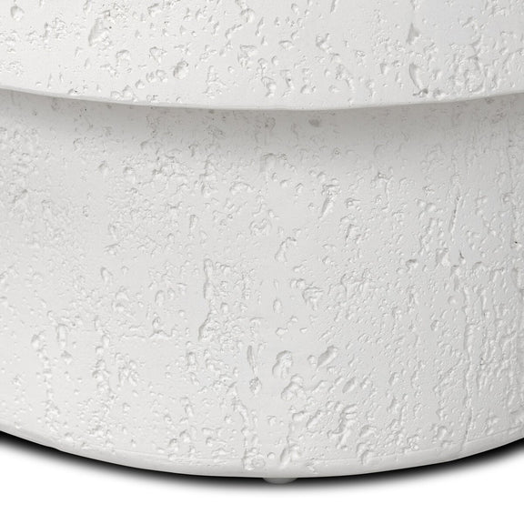 Kesia Outdoor End Table - Coarse Ivory Concrete