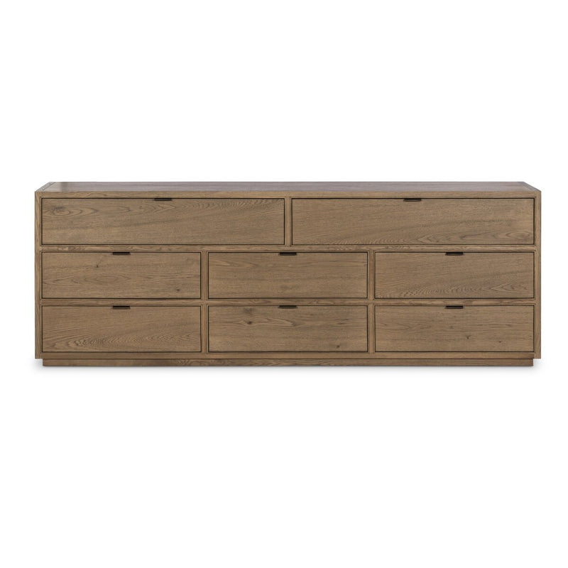 Kodo 8 Drawer Dresser - Light Brown Oak