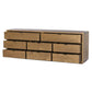 Kodo 8 Drawer Dresser - Light Brown Oak