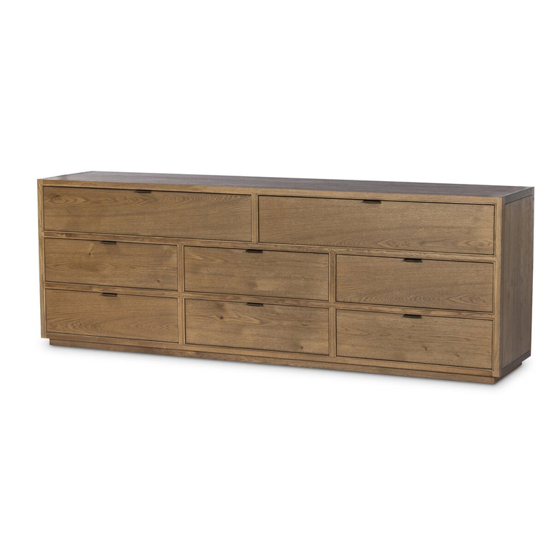 Kodo 8 Drawer Dresser - Light Brown Oak