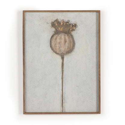 Poppy Dia by Paul Meyer - Rustic Walnut Floater