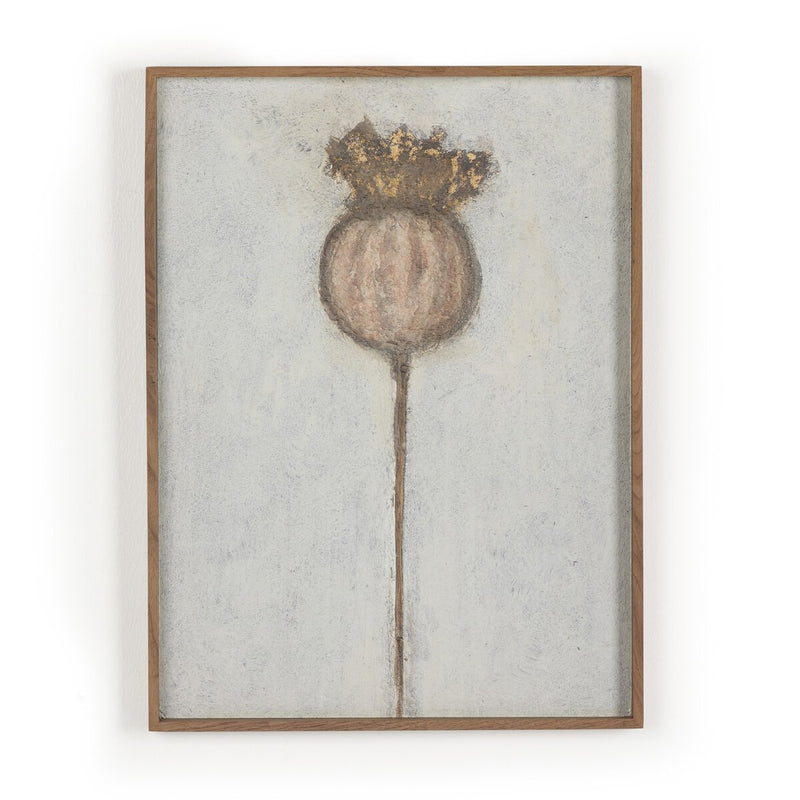 Poppy Dia by Paul Meyer - Rustic Walnut Floater