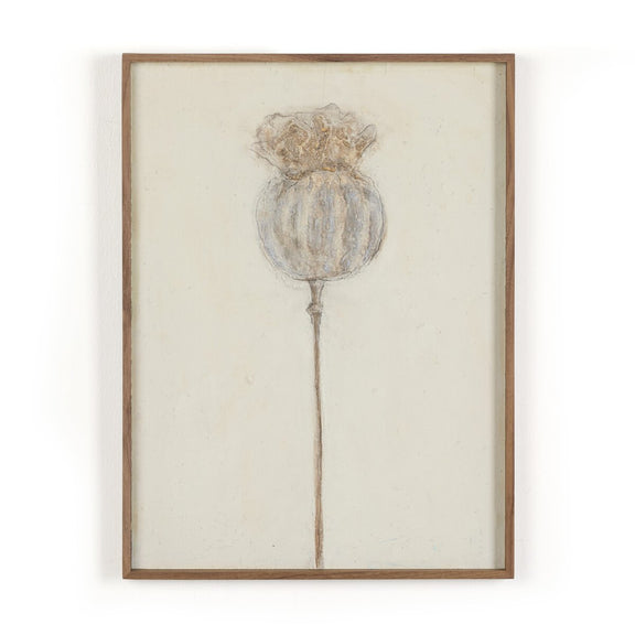 Poppy Crema by Paul Meyer - Rustic Walnut Floater