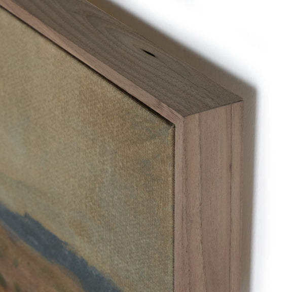 Desert Hues II by Aileen Fitzgerald - Rustic Walnut Floater