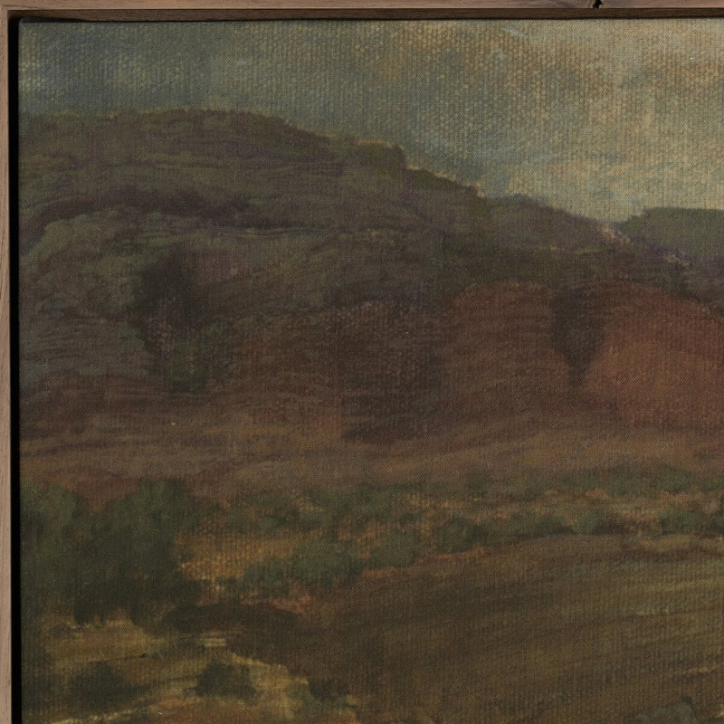 Desert Hues II by Aileen Fitzgerald - Rustic Walnut Floater