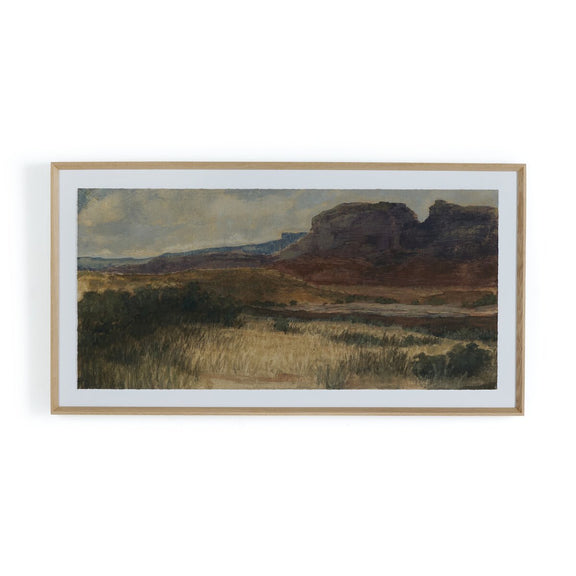 Desert Hues I by Aileen Fitzgerald - Rooftop Vertical Grain White Oak