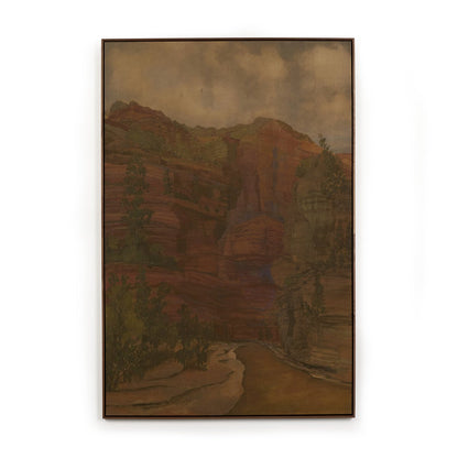 Woven Together by Aileen Fitzgerald - Rustic Walnut Floater