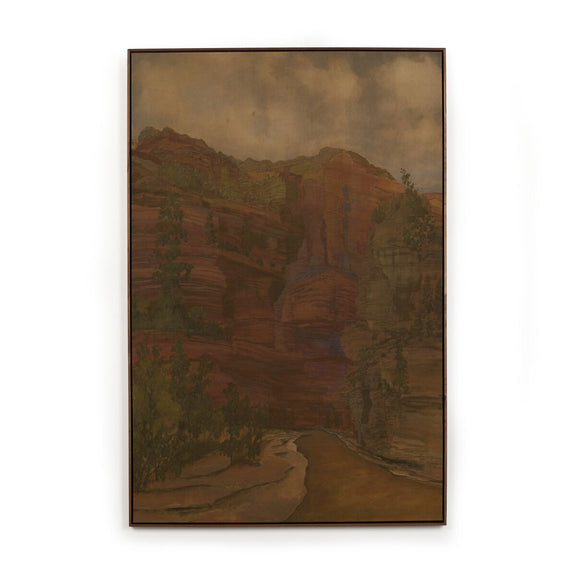 Woven Together by Aileen Fitzgerald - Rustic Walnut Floater