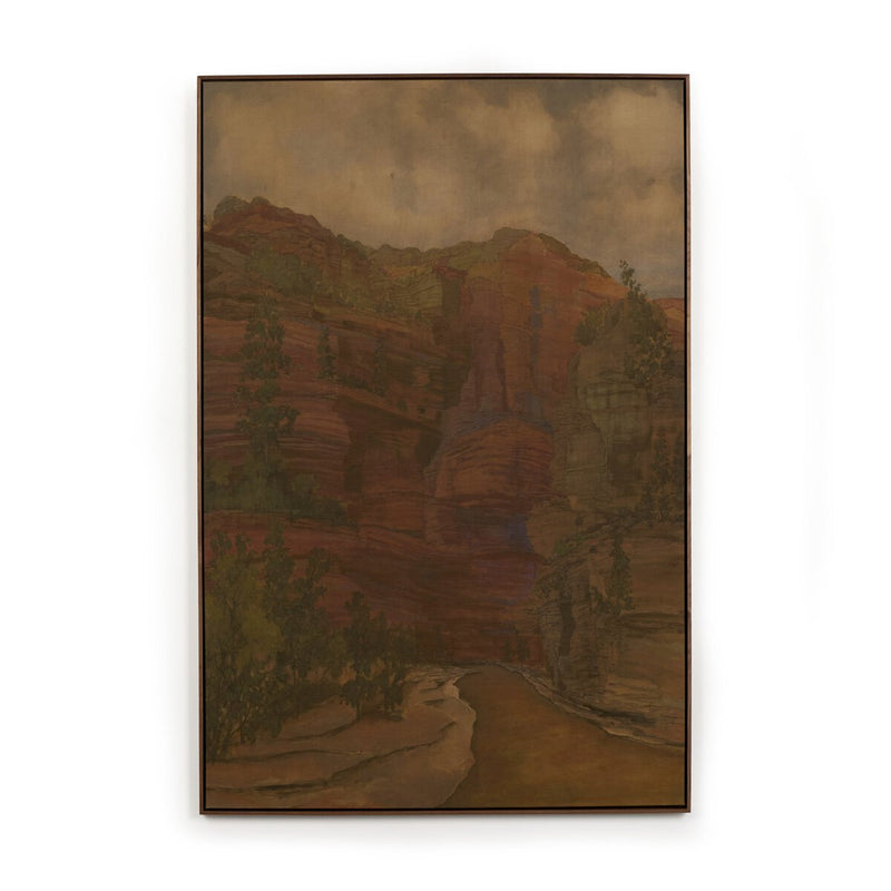 Woven Together by Aileen Fitzgerald - Rustic Walnut Floater