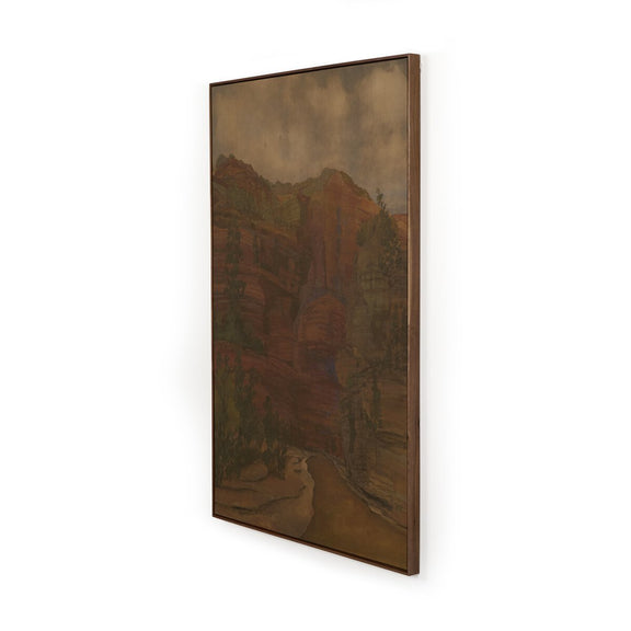 Woven Together by Aileen Fitzgerald - Rustic Walnut Floater