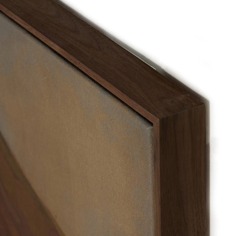 Suddenly The Desert Is Freedom - Rustic Walnut Floater