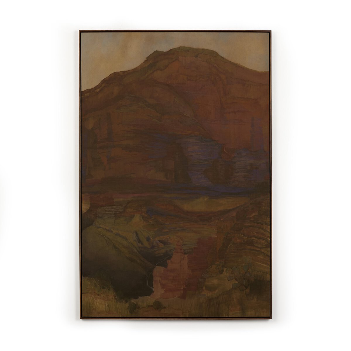 Suddenly The Desert Is Freedom - Rustic Walnut Floater