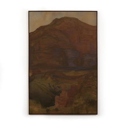 Suddenly The Desert Is Freedom - Rustic Walnut Floater
