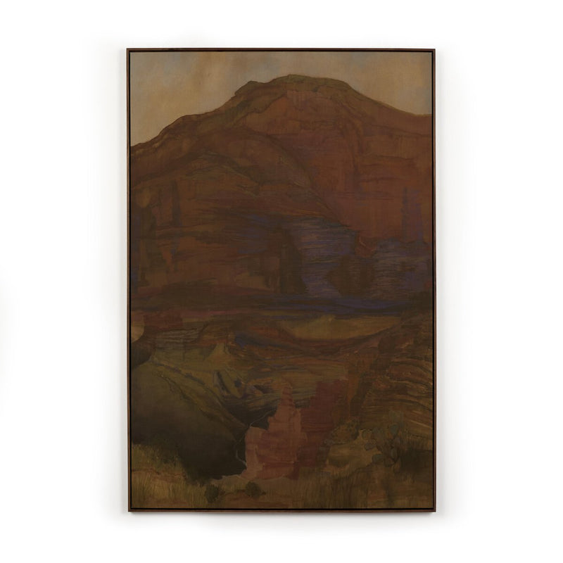 Suddenly The Desert Is Freedom - Rustic Walnut Floater