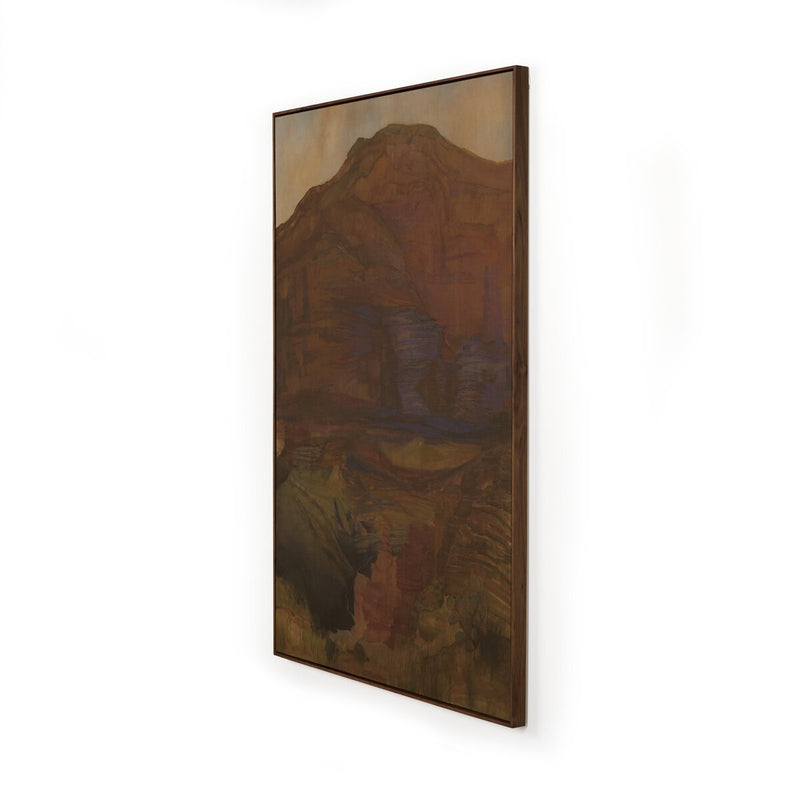 Suddenly The Desert Is Freedom - Rustic Walnut Floater