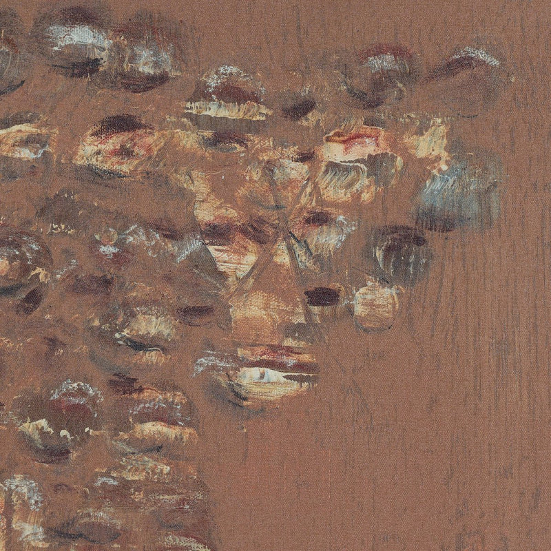 Copper Graffiti by Jamie Beckwith - Black Maple Floater