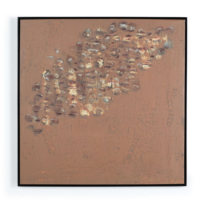 Copper Graffiti by Jamie Beckwith - Black Maple Floater