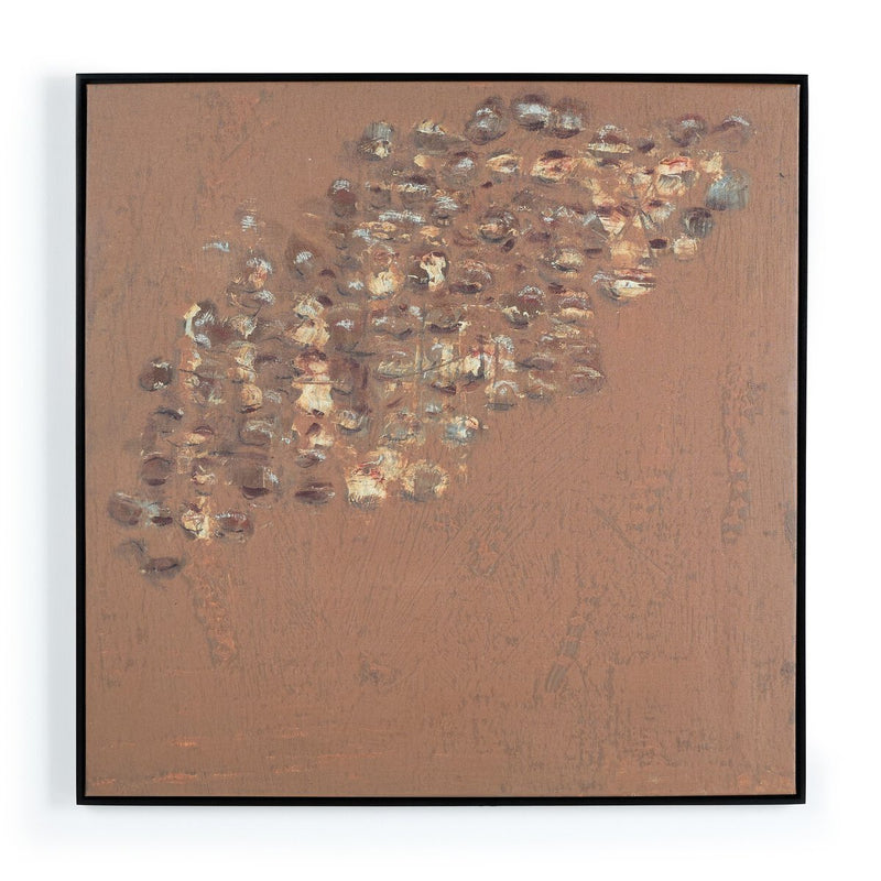Copper Graffiti by Jamie Beckwith - Black Maple Floater