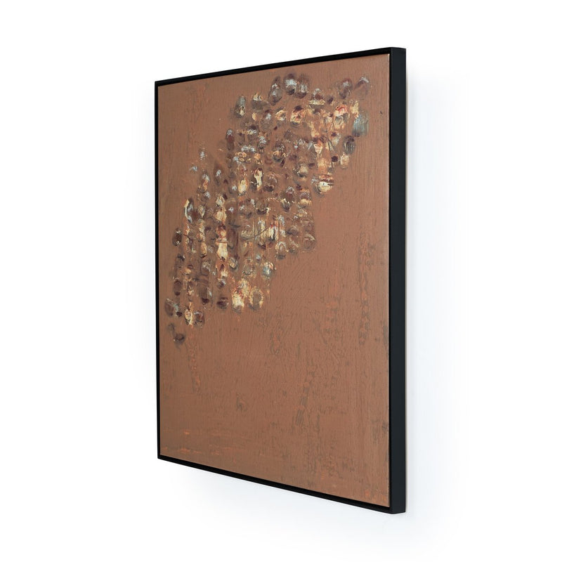Copper Graffiti by Jamie Beckwith - Black Maple Floater