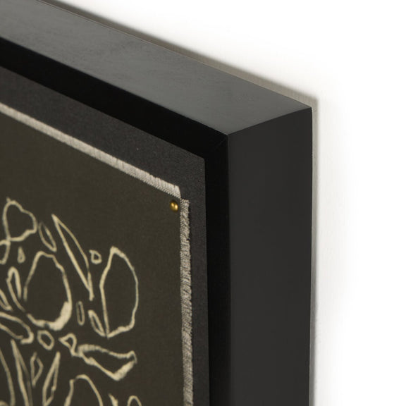 Cream On Black Glimmer by Laurel-Dawn Latshaw - Black Maple
