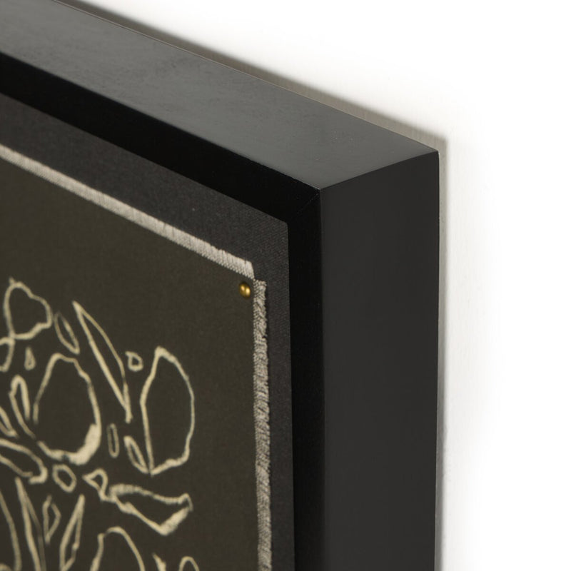 Cream On Black Glimmer by Laurel-Dawn Latshaw - Black Maple