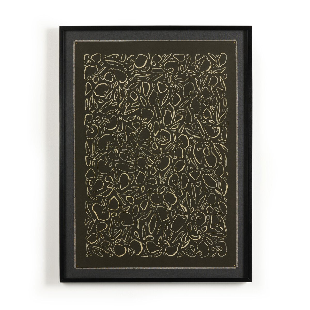 Cream On Black Glimmer by Laurel-Dawn Latshaw - Black Maple