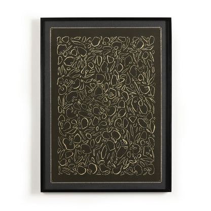 Cream On Black Glimmer by Laurel-Dawn Latshaw - Black Maple