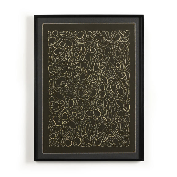 Cream On Black Glimmer by Laurel-Dawn Latshaw - Black Maple