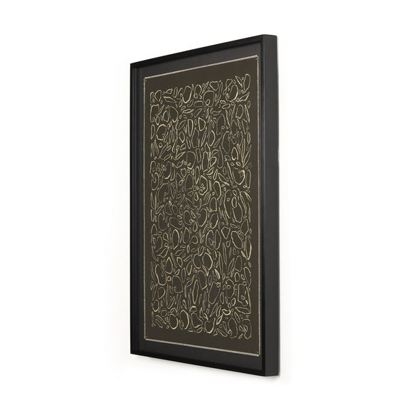 Cream On Black Glimmer by Laurel-Dawn Latshaw - Black Maple