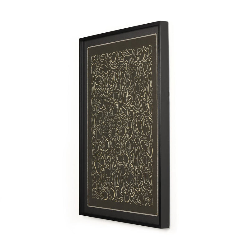 Cream On Black Glimmer by Laurel-Dawn Latshaw - Black Maple